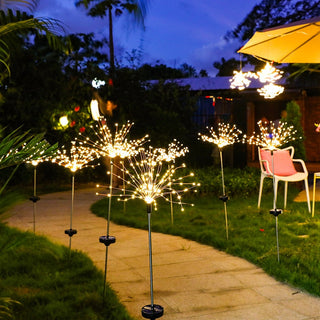 Waterproof Solar Fireworks Lights Garden Lights