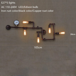 Steampunk Pressure Valve Wall Lamp