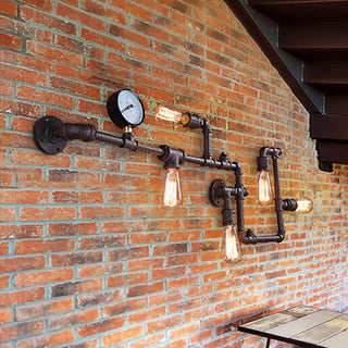 Steampunk Pressure Valve Wall Lamp