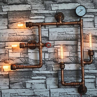 Steampunk Pressure Valve Wall Lamp