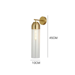 Postmodern Cylindrical Glass Wall Lamp