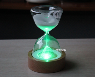 Timed Colorful Hourglass With Sleeping Remote Night Light