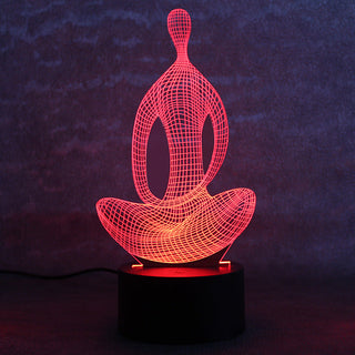 Yoga Meditator 3D Energy-Saving Table Lamp