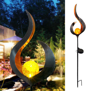 Outdoor Waterproof LED Solar Flame Light With Flame Effect Lamp