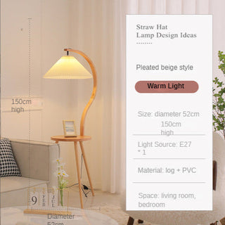 Living Room Tea Table Storage Floor Lamp