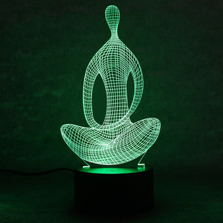 Yoga Meditator 3D Energy-Saving Table Lamp