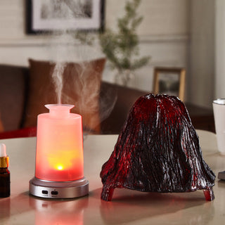 Ultrasonic Volcano Humidifier Colorful Lamp