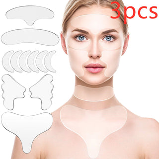 Silicone anti-wrinkle stickers