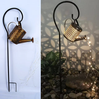 Outdoor Solar Watering Can Ornament Lamp