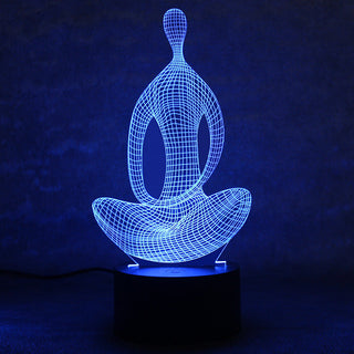 Yoga Meditator 3D Energy-Saving Table Lamp