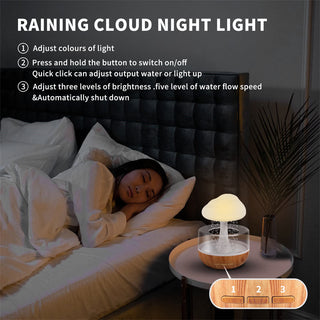 Raining Cloud Humidifier Lamp