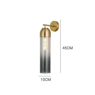 Postmodern Cylindrical Glass Wall Lamp