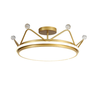 Simple Modern Golden Crown Chandelier