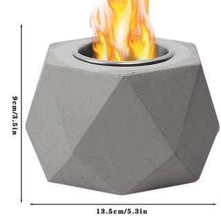 Mini Fire Pit Portable Concrete Tabletop Fireplace