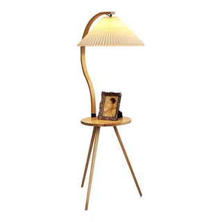 Living Room Tea Table Storage Floor Lamp