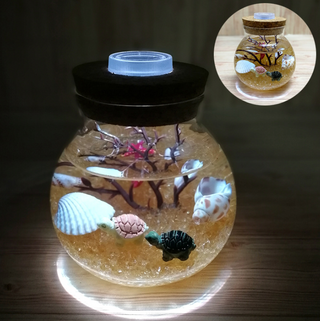 Luminous Aquatic Environments Bottle Lamp