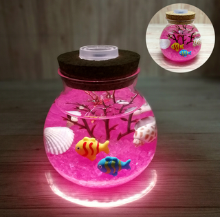 Luminous Aquatic Environments Bottle Lamp