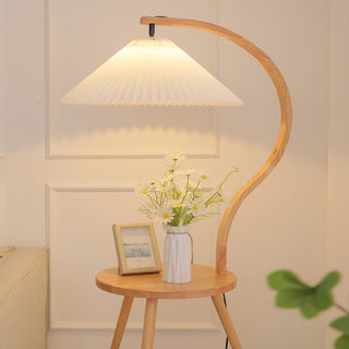 Living Room Tea Table Storage Floor Lamp