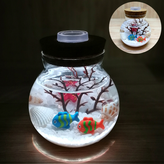 Luminous Aquatic Environments Bottle Lamp