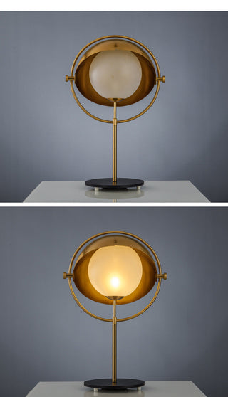 Reversible Semi-circular Table Lamp