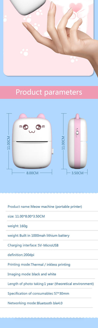 The Pocket Printer - Meow Edition