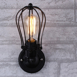 Steampunk Caged Light Wall Lamp