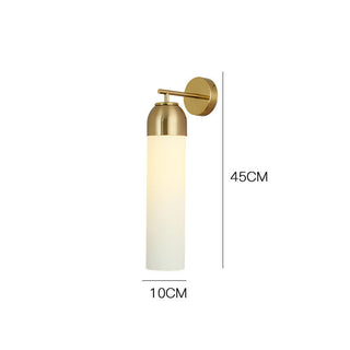 Postmodern Cylindrical Glass Wall Lamp