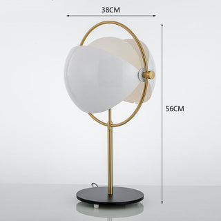 Reversible Semi-circular Table Lamp