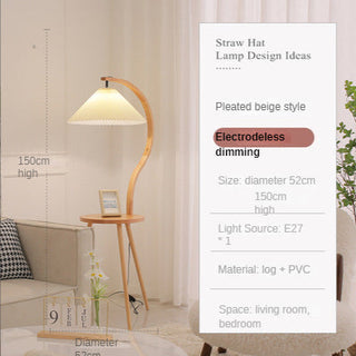 Living Room Tea Table Storage Floor Lamp